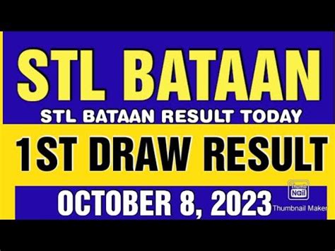 stl bataan today|STL RESULT TODAY .
